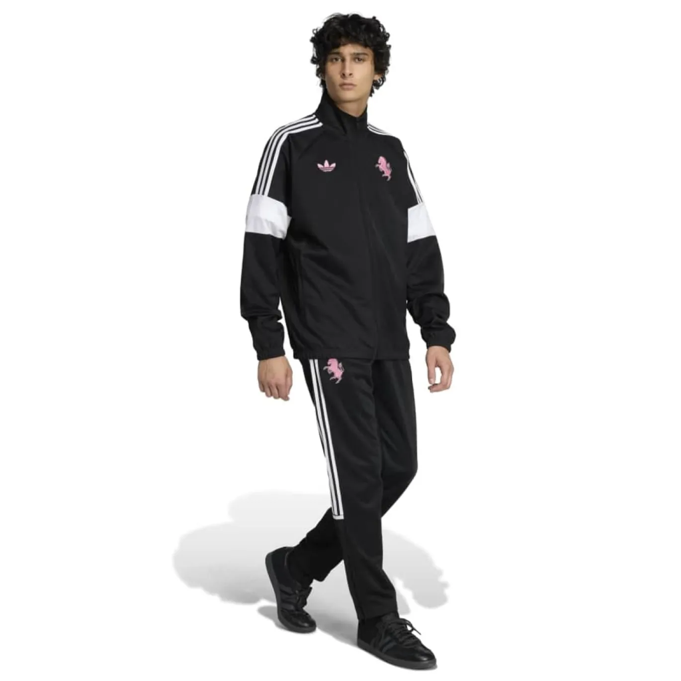 adidas Juventus Lifestyler Trainingsbroek Zwart Wit Roze