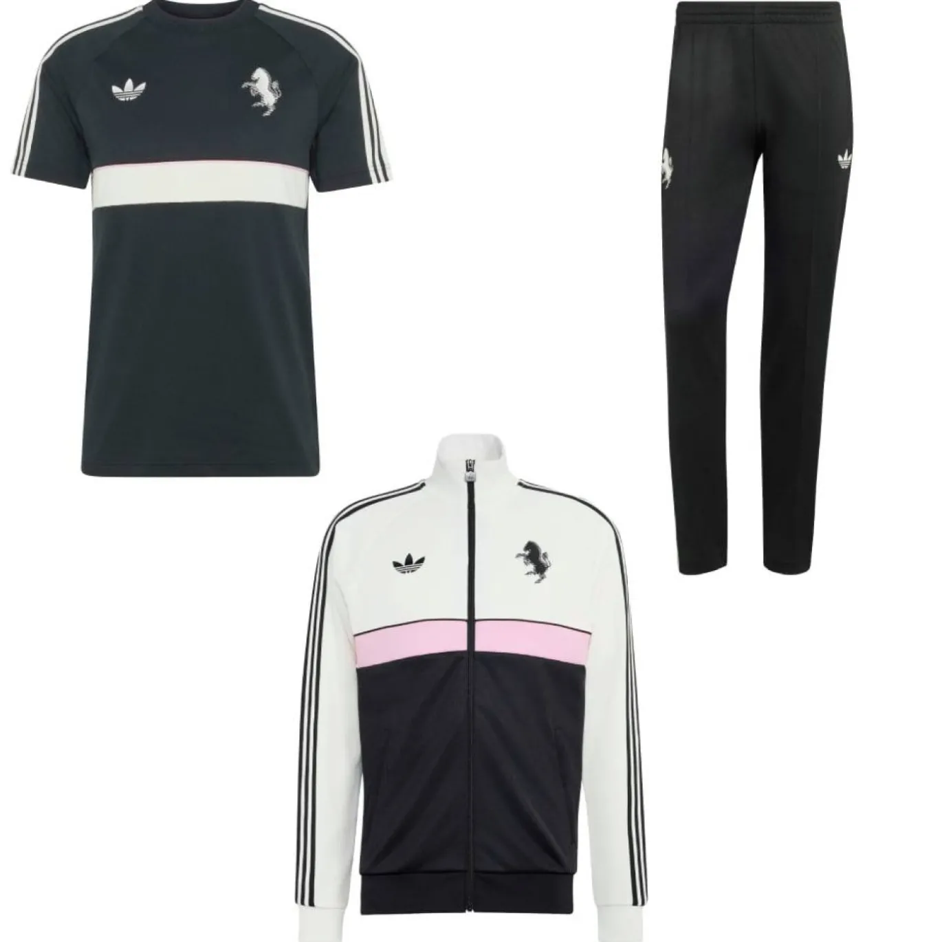 adidas Juventus Originals Full Set Wit Zwart Roze