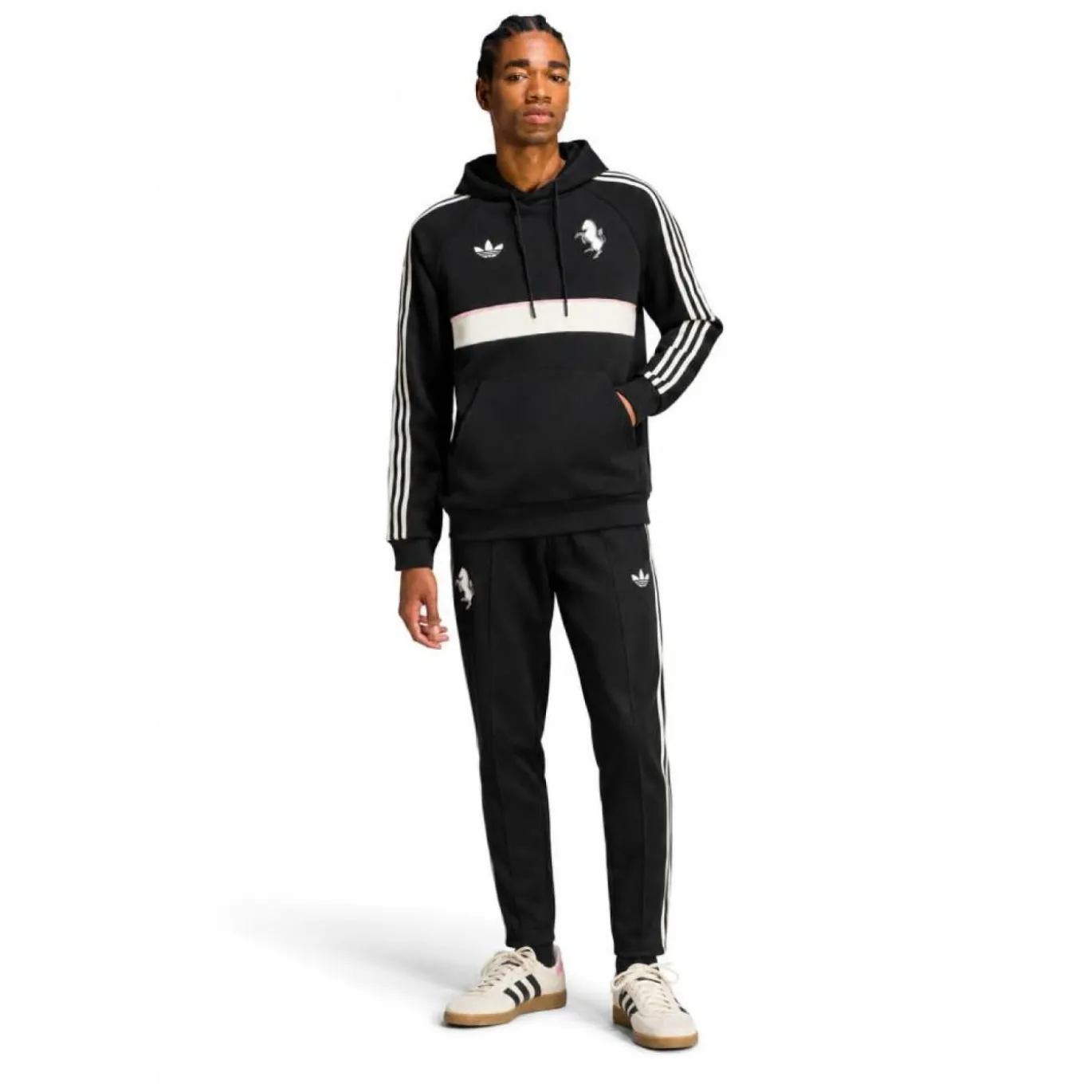 adidas Juventus Originals Trainingspak Hooded Zwart Wit