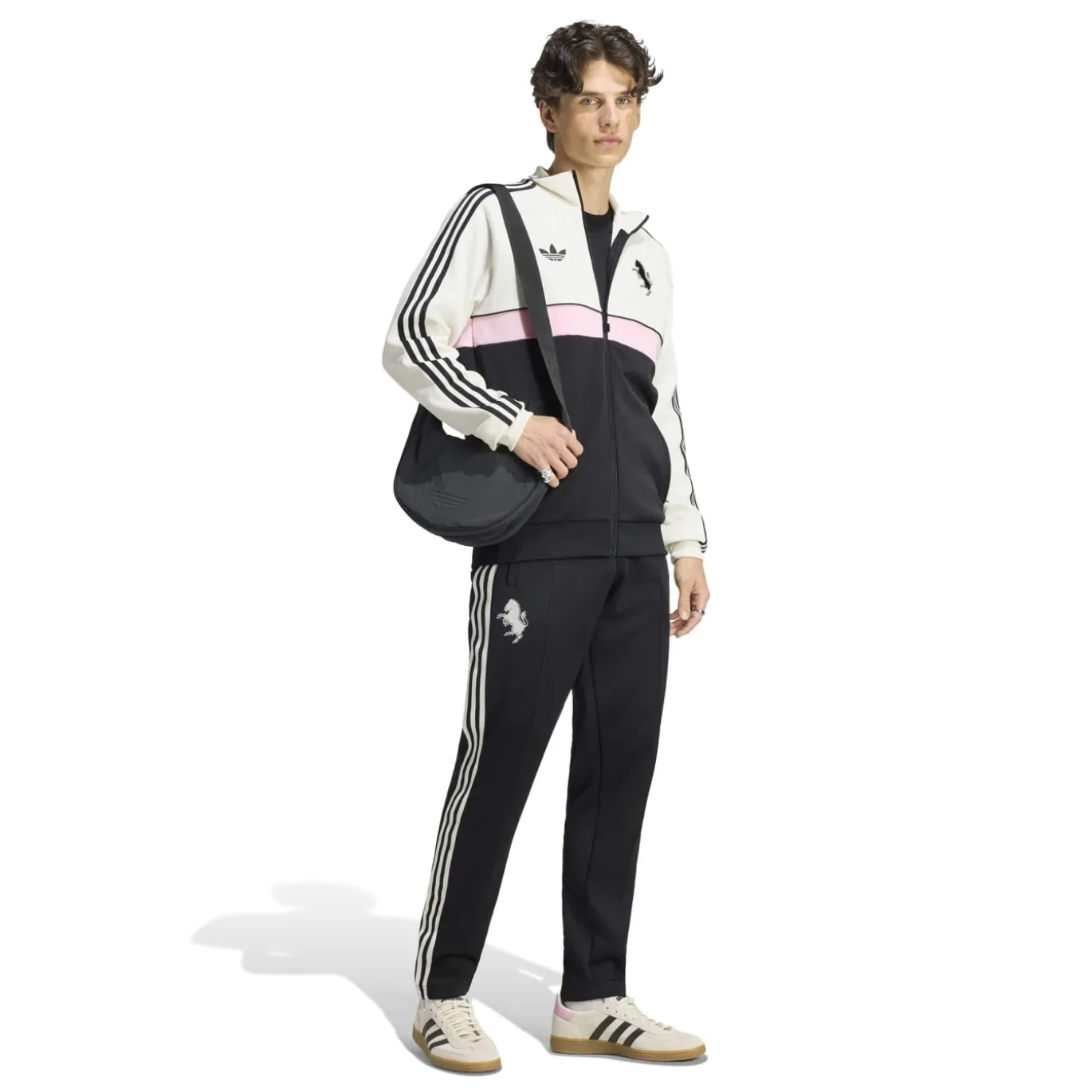 adidas Juventus Originals Trainingsjack Wit Zwart Roze