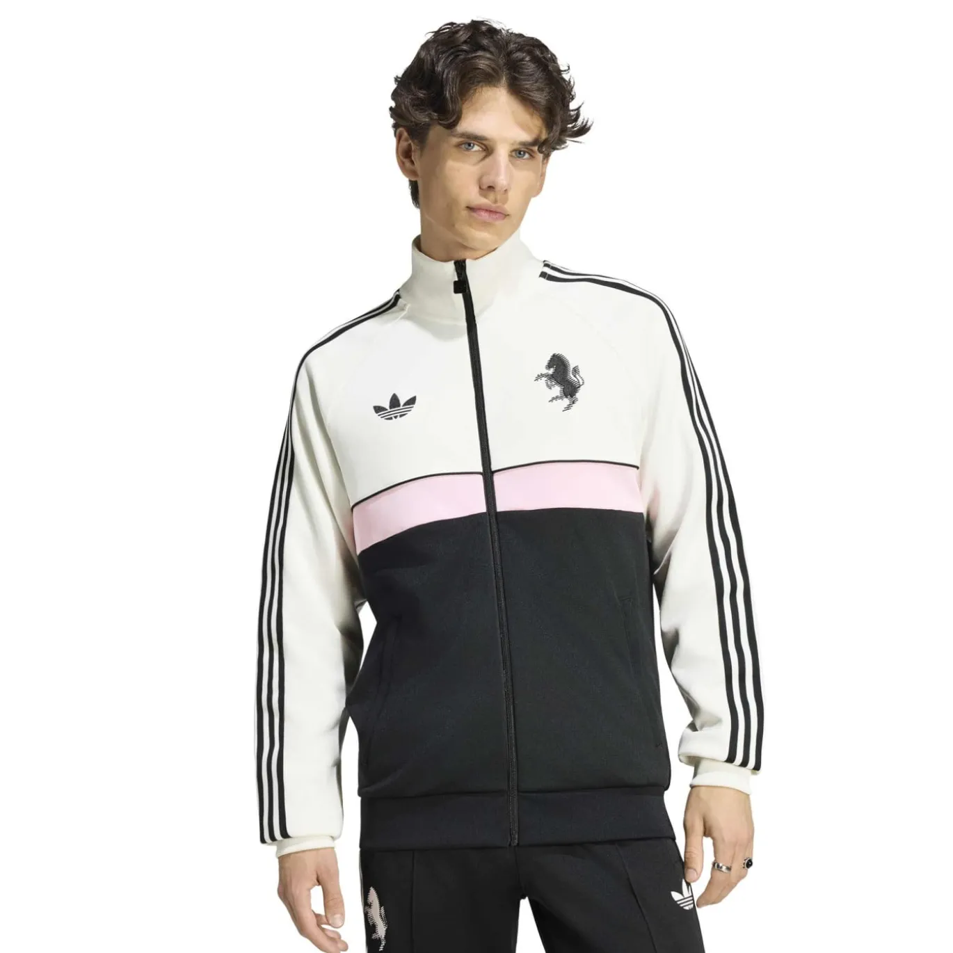 adidas Juventus Originals Trainingsjack Wit Zwart Roze