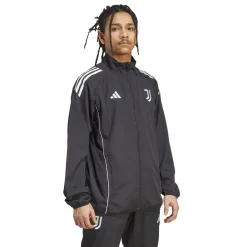 adidas Juventus Presentatie Trainingsjack 2025-2026 Zwart