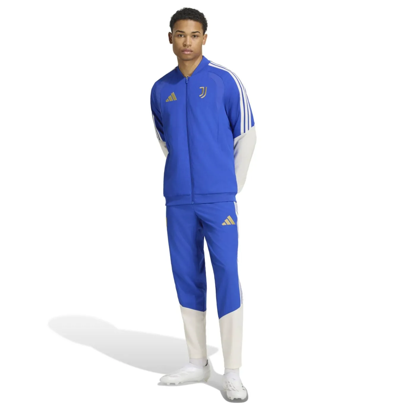 adidas Juventus Presentatie Trainingsbroek 2026-2027 Blauw Wit Goud