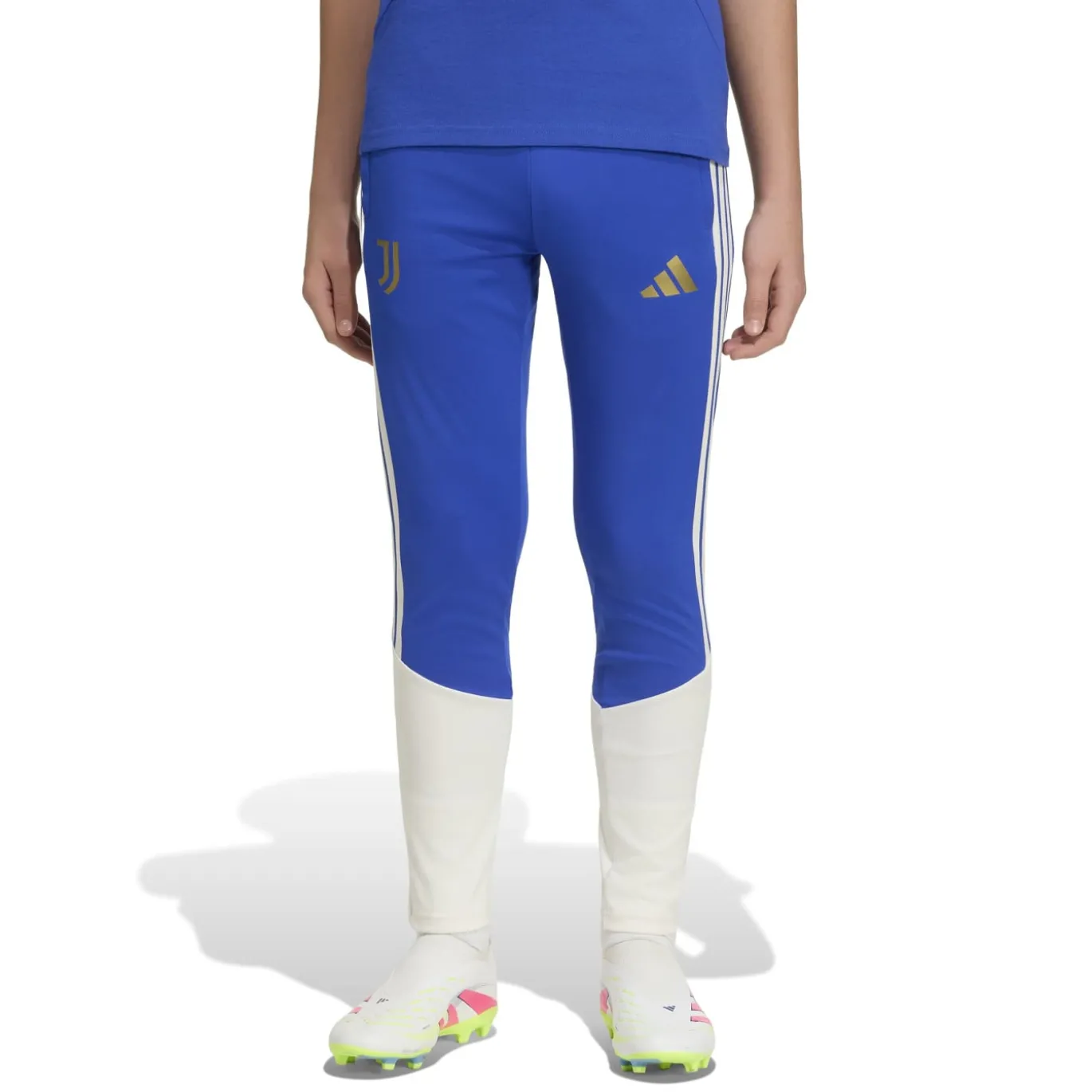 adidas Juventus Trainingsbroek 2026-2027 Kids Blauw Wit Goud