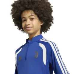 adidas Juventus Trainingstrui 1/4-Zip 2026-2027 Kids Blauw Wit Goud