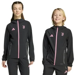adidas Juventus Vis Tech Trainingspak Full-Zip Kids Zwart Roze