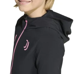 adidas Juventus Vis Tech Trainingspak Full-Zip Kids Zwart Roze