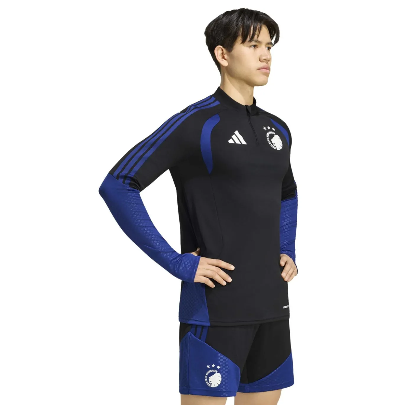 adidas Kopenhagen Trainingspak 1/4-Zip 2026-2027 Zwart Donkerblauw Wit