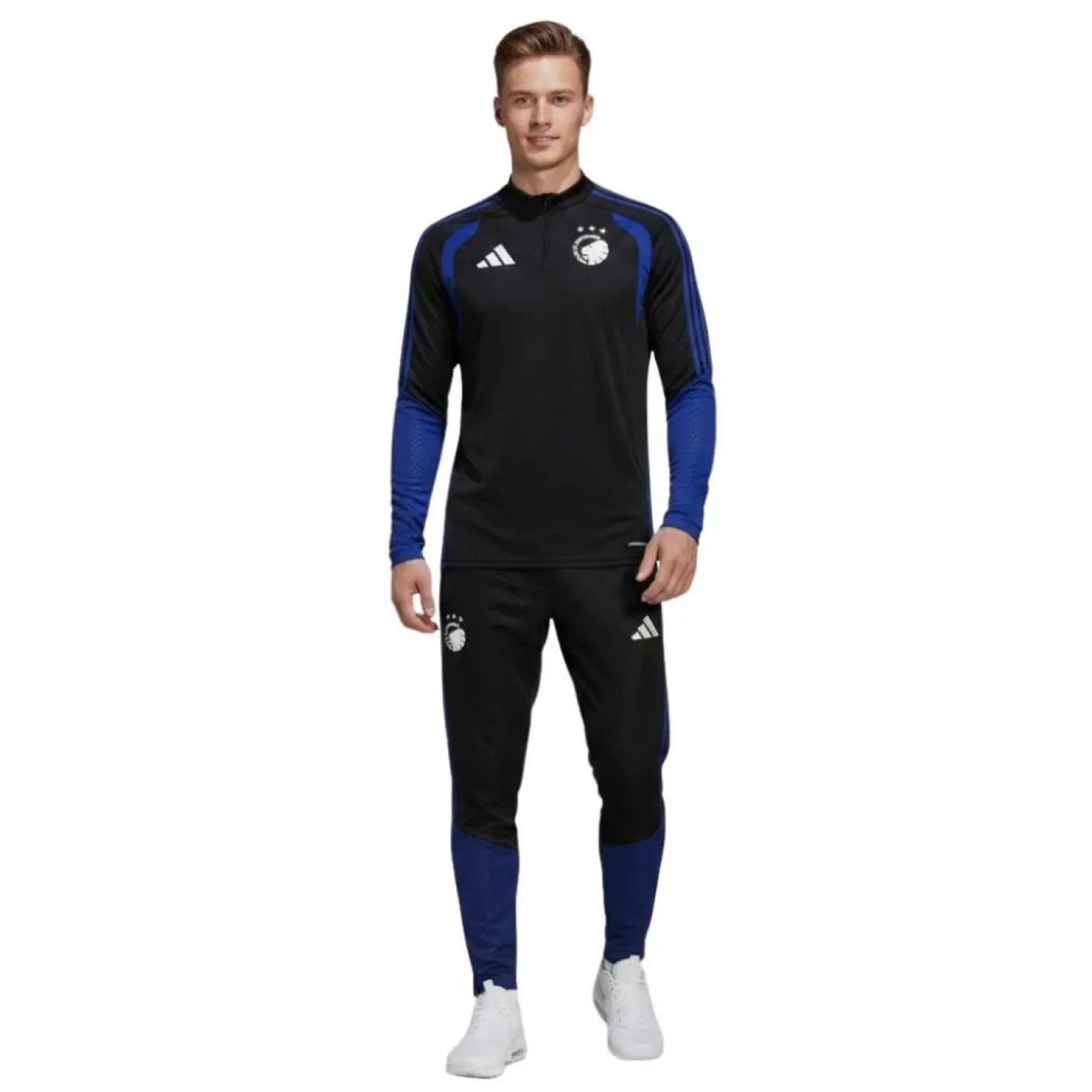 adidas Kopenhagen Trainingspak 1/4-Zip 2026-2027 Zwart Donkerblauw Wit