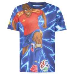 adidas Lamine Yamal Anime T-Shirt Kids Blauw Rood