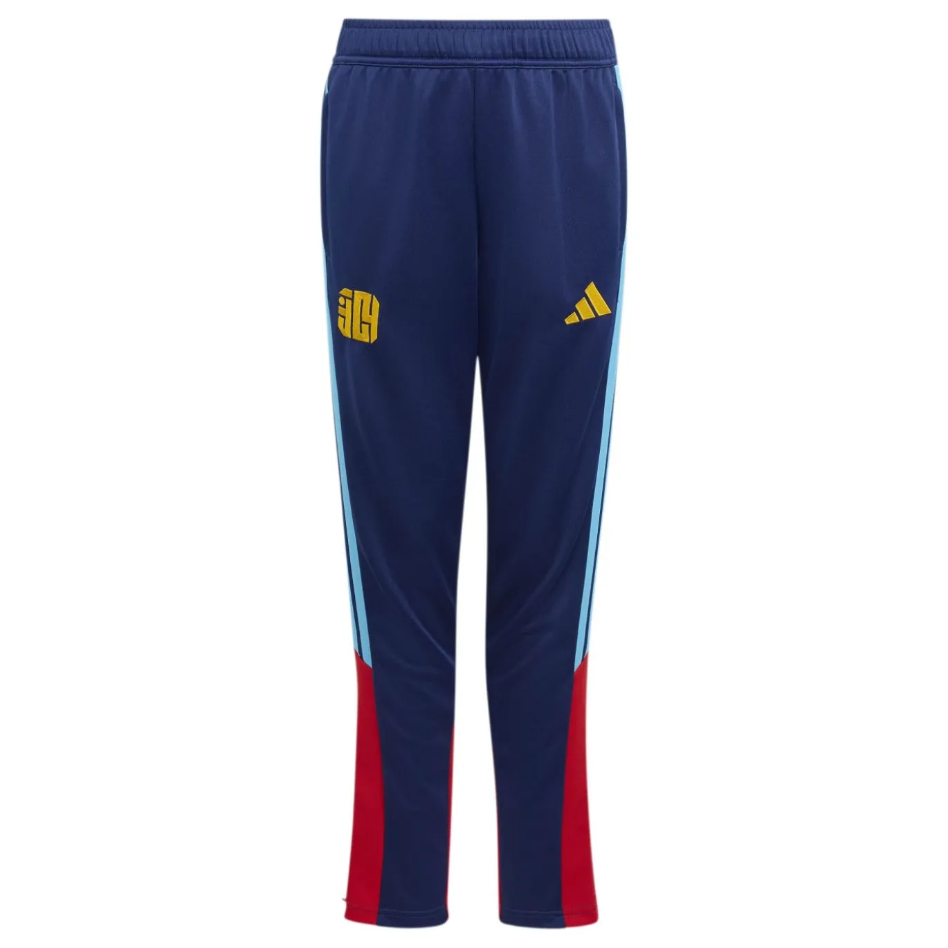adidas Lamine Yamal Trainingsbroek Kids Donkerblauw Rood Blauw Oranje
