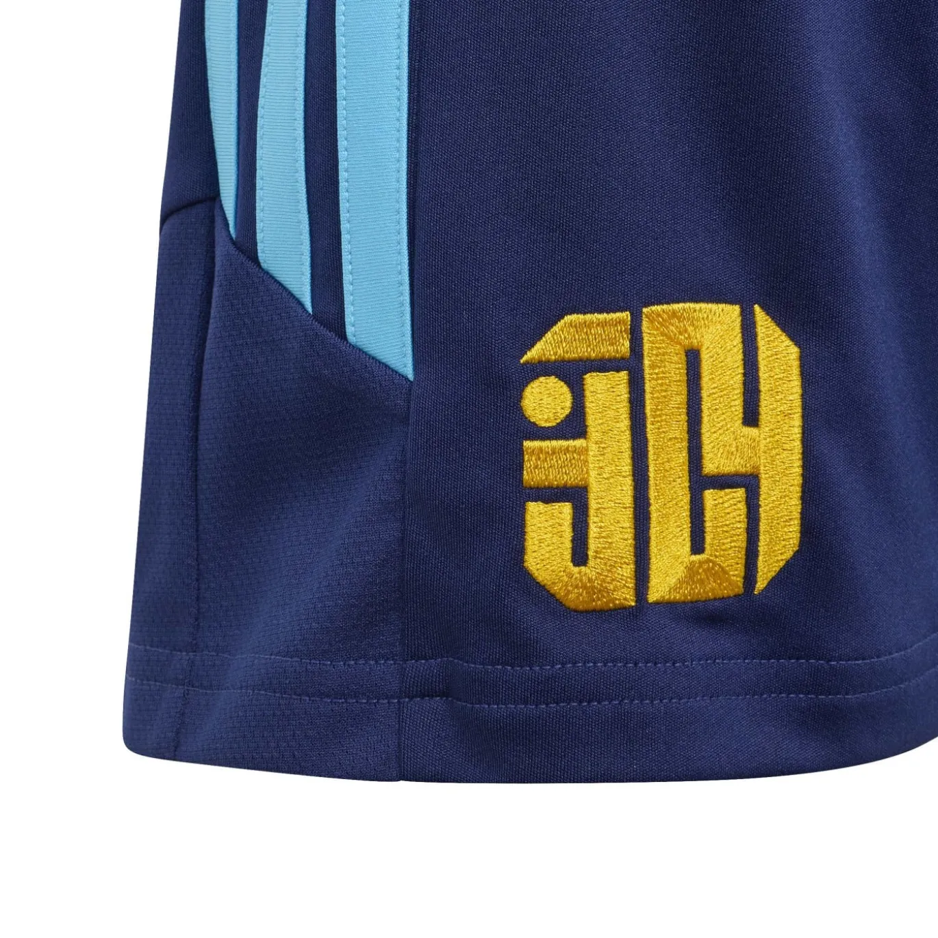 adidas Lamine Yamal Trainingsbroekje Kids Donkerblauw Blauw Oranje
