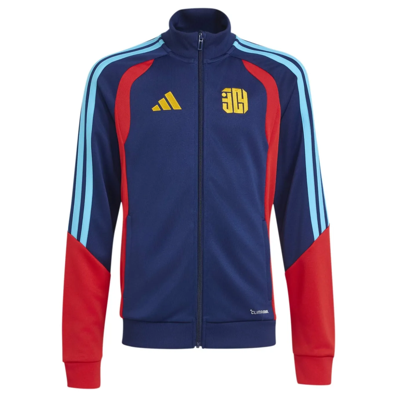adidas Lamine Yamal Trainingspak Kids Donkerblauw Rood Blauw Oranje