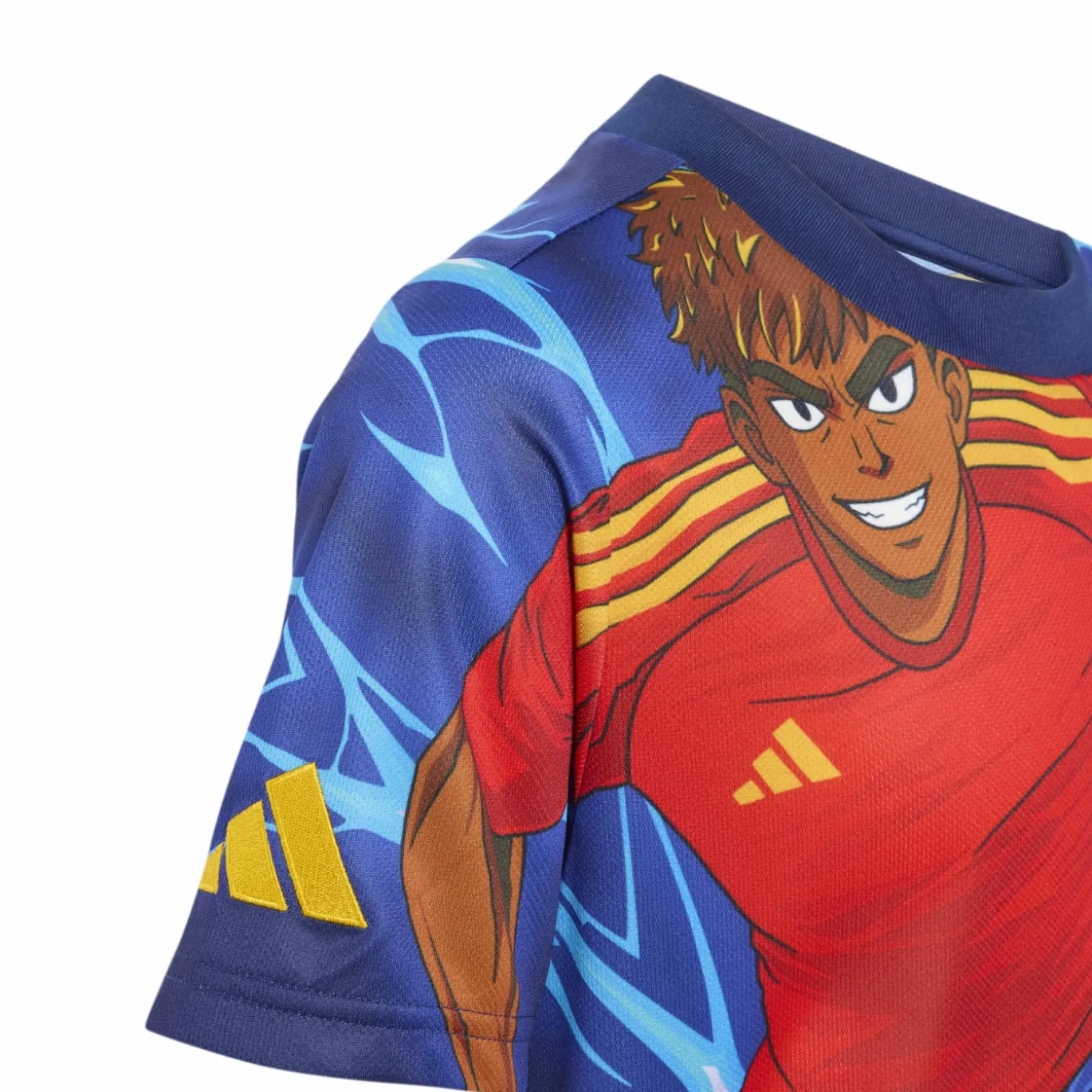 adidas Lamine Yamal Zomerset Kids Blauw Donkerblauw Rood Oranje
