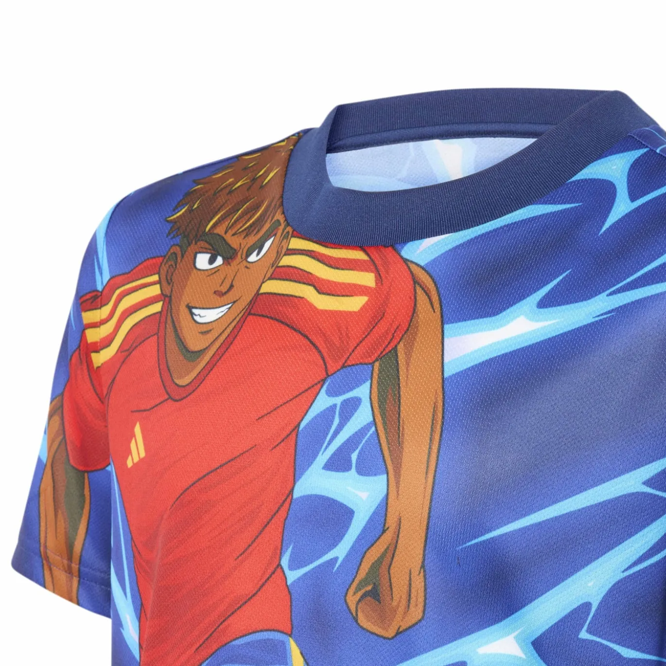 adidas Lamine Yamal Zomerset Kids Blauw Donkerblauw Rood Oranje