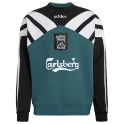 adidas Liverpool Crew Sweater 1995-1996 Zwart Groen Wit