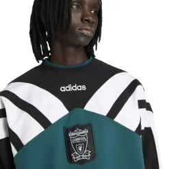 adidas Liverpool Crew Trainingspak 1995-1996 Zwart Groen Wit