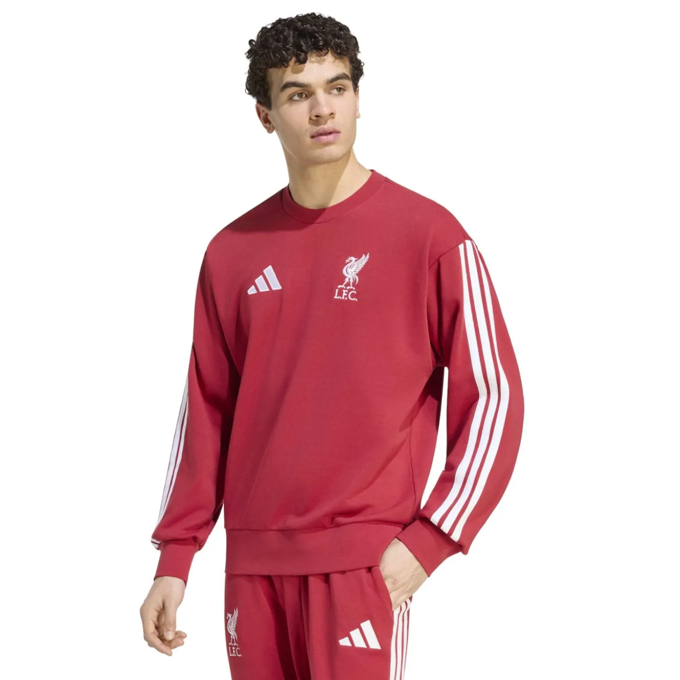 adidas Liverpool DNA Crew Trainingspak 2026-2027 Rood Wit
