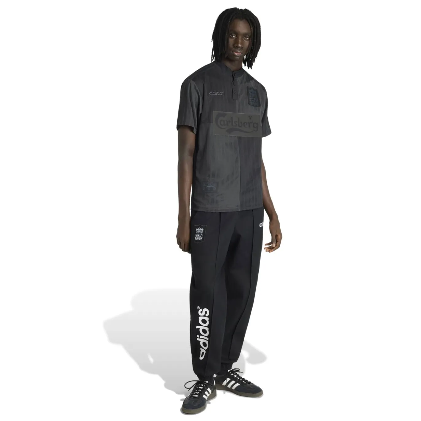 adidas Liverpool Drill Trainingsbroek 1995-1996 Zwart Wit