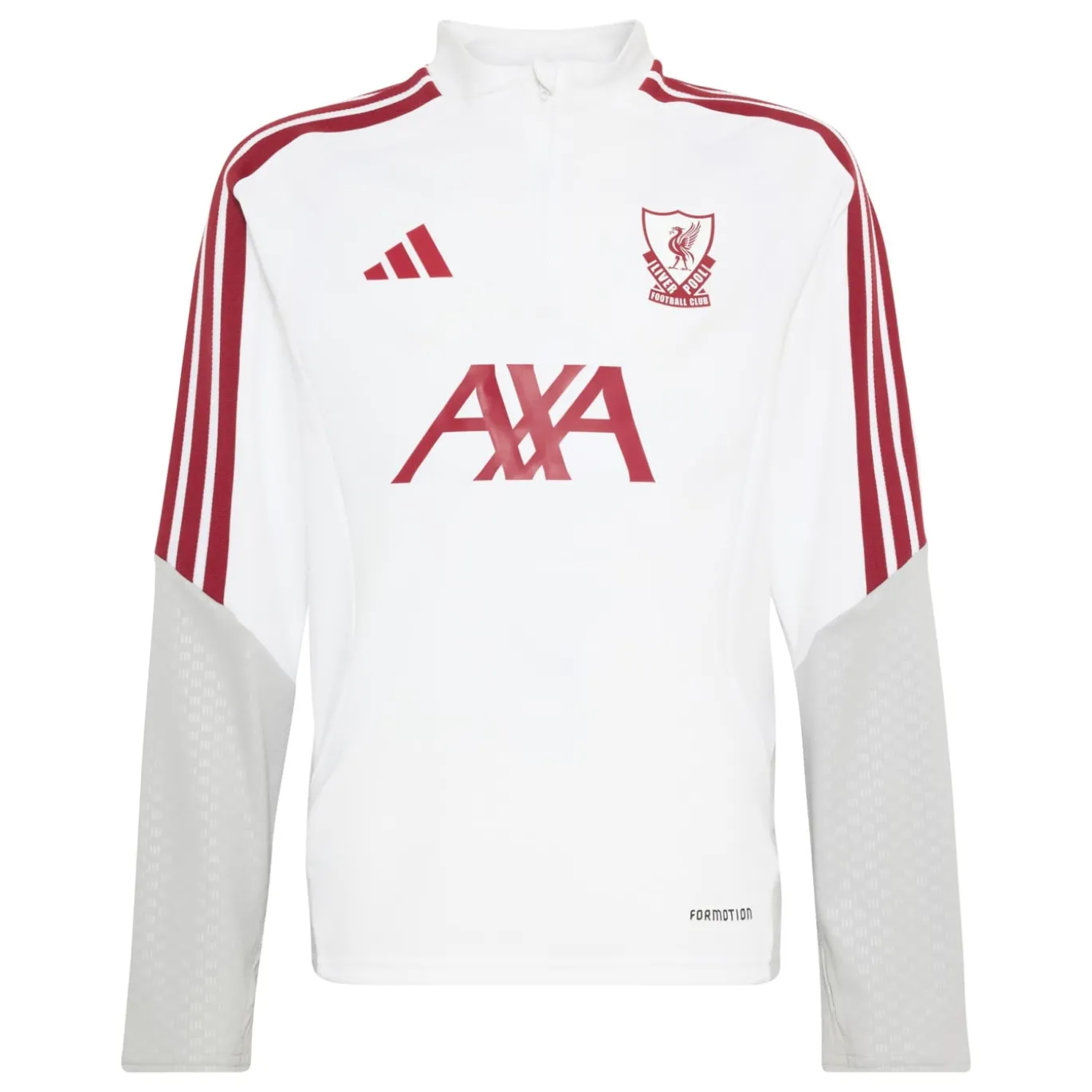 adidas Liverpool Europees Trainingstrui 1/4-Zip 2026-2027 Kids Wit Rood Grijs