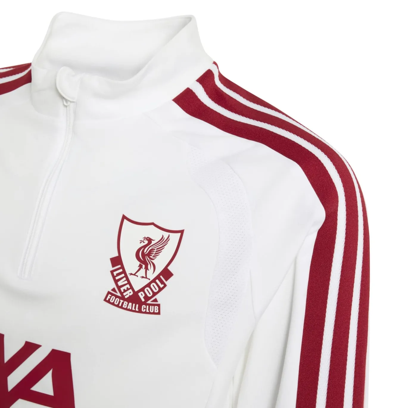 adidas Liverpool Europees Trainingstrui 1/4-Zip 2026-2027 Kids Wit Rood Grijs