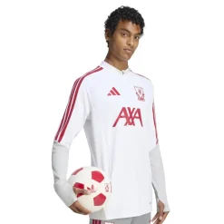 adidas Liverpool Europees Trainingstrui 1/4-Zip 2026-2027 Wit Rood Grijs