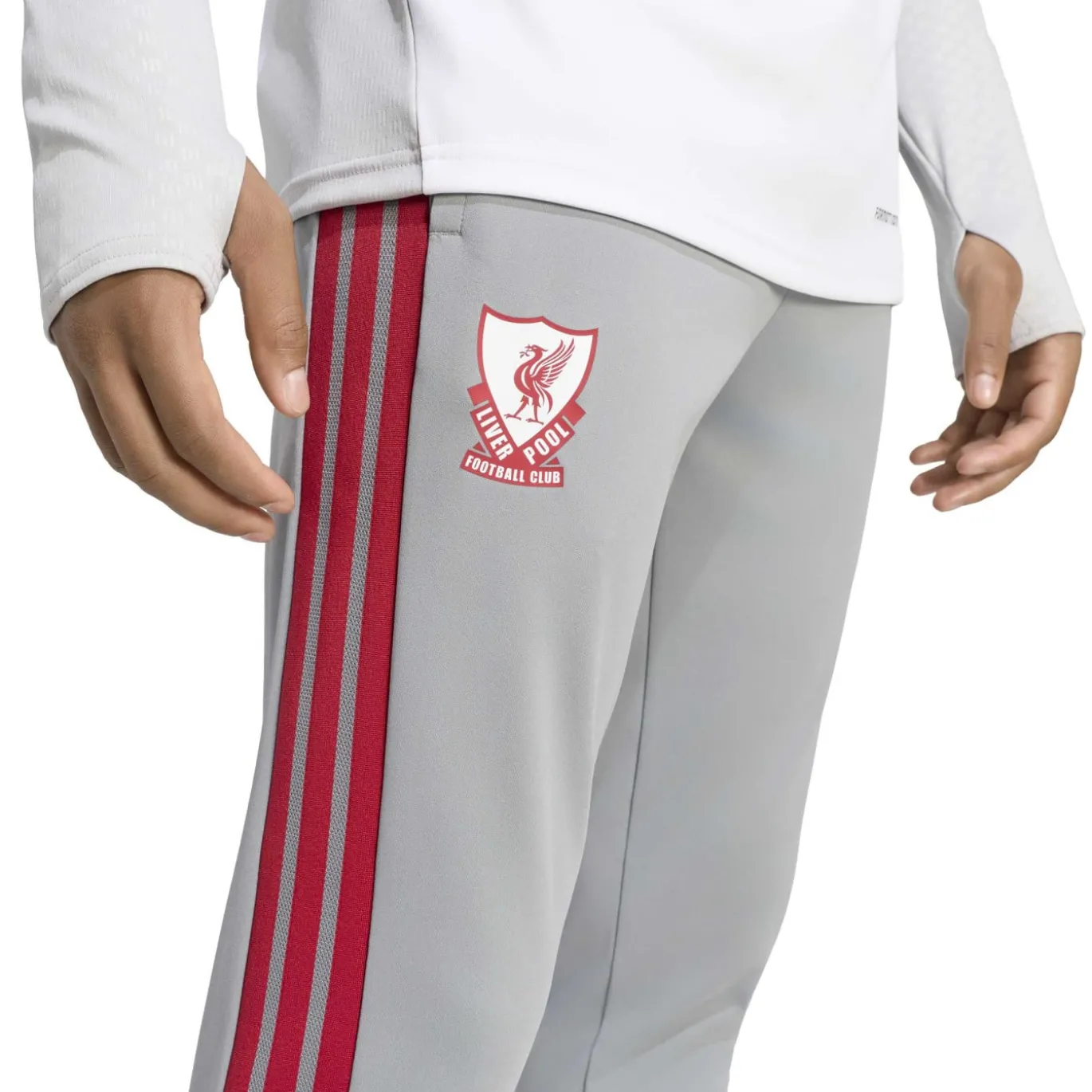 adidas Liverpool Europees Trainingsbroek 2026-2027 Grijs Rood Wit