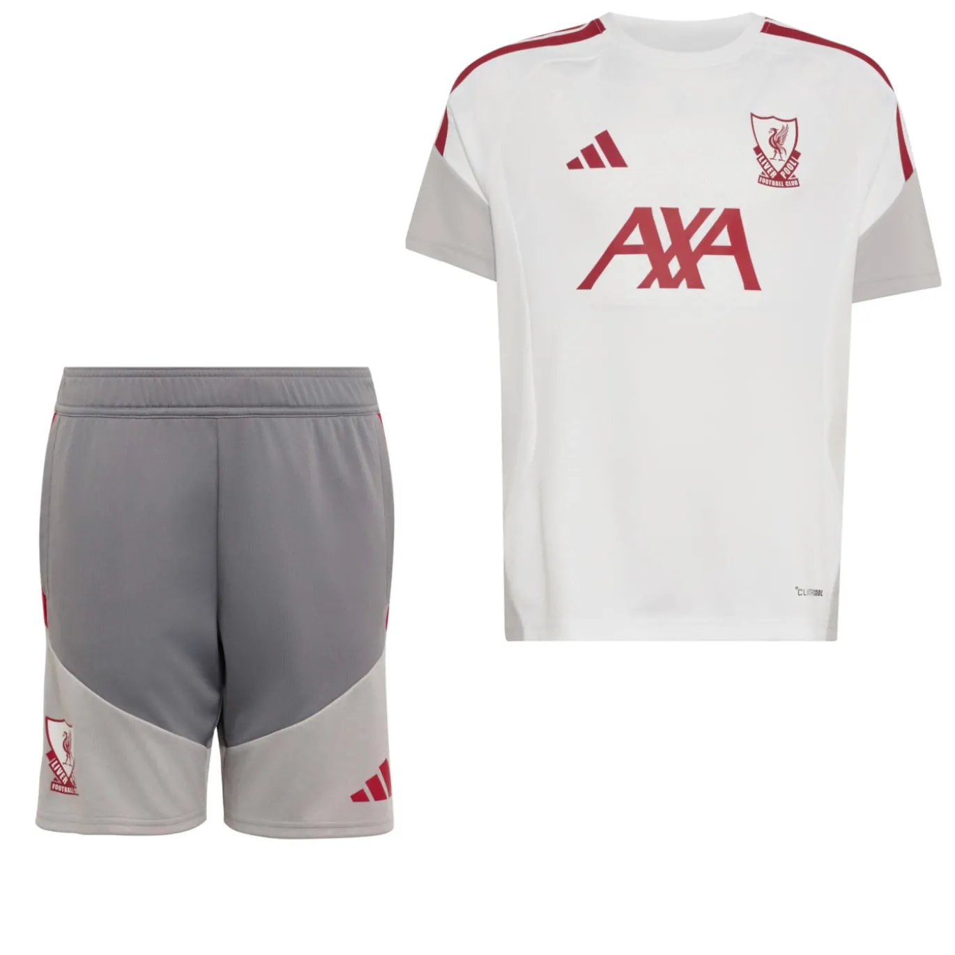 adidas Liverpool Europees Trainingsset 2026-2027 Kids Wit Grijs Rood