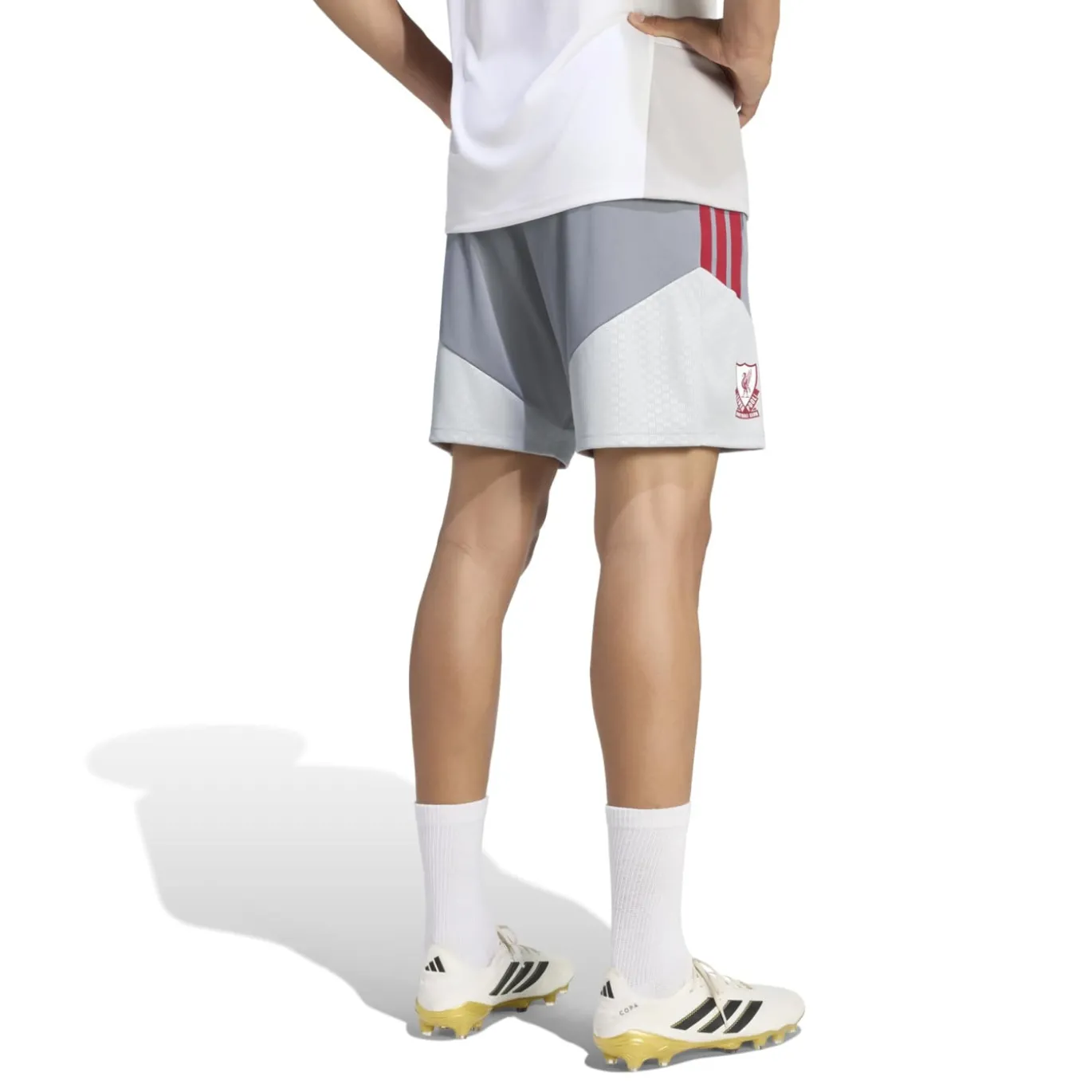 adidas Liverpool Europees Trainingsbroekje 2026-2027 Grijs Rood Wit