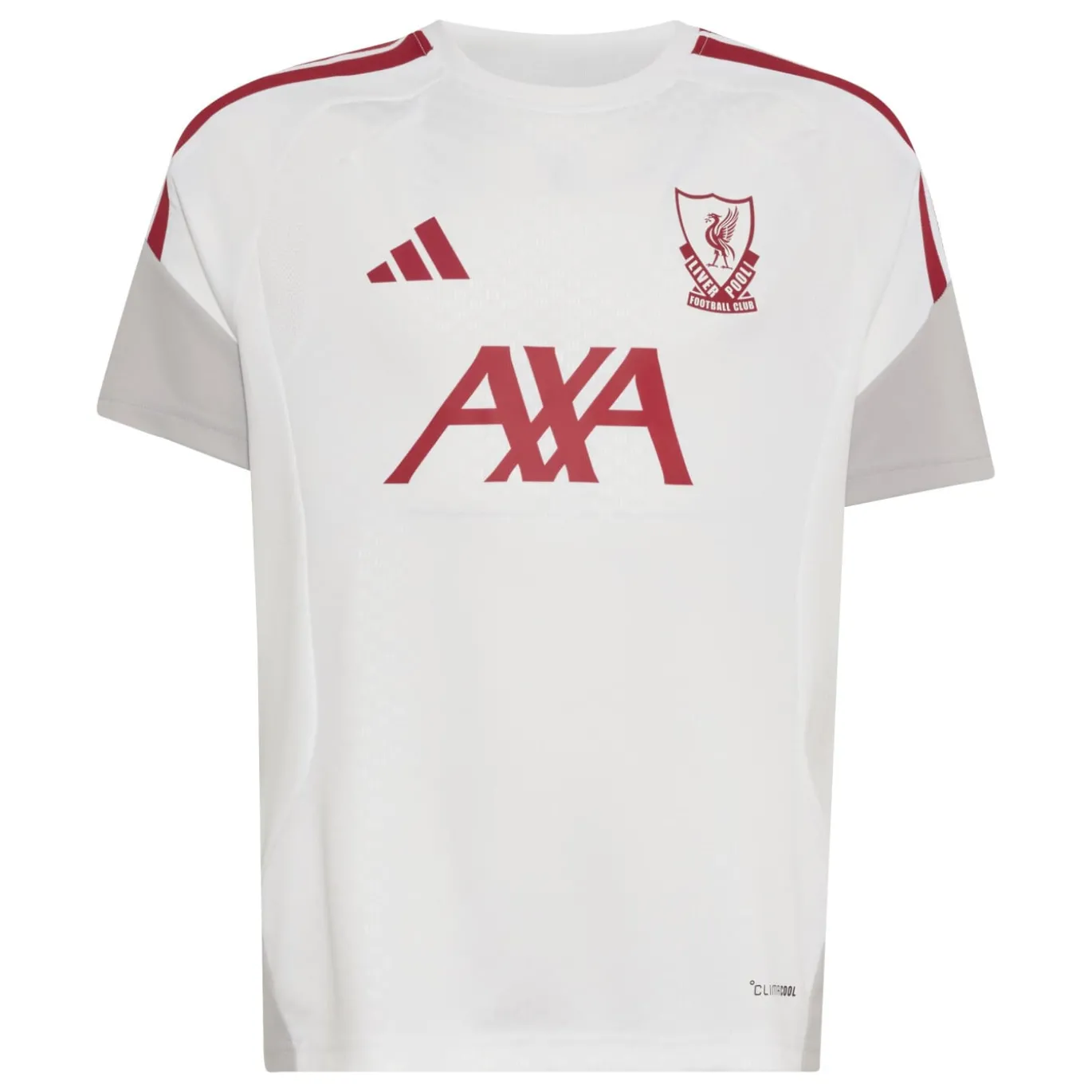 adidas Liverpool Europees Trainingsshirt 2026-2027 Kids Wit Rood Grijs