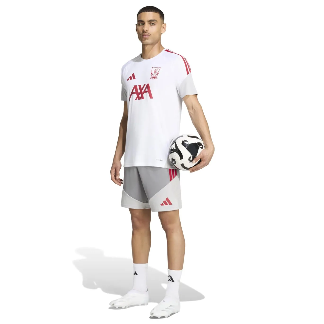 adidas Liverpool Europees Trainingsshirt 2026-2027 Wit Rood Grijs