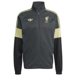 adidas Liverpool Lifestyler Trainingspak Full-Zip Donkergrijs Goud Zwart