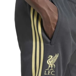 adidas Liverpool Lifestyler Trainingspak Full-Zip Donkergrijs Goud Zwart