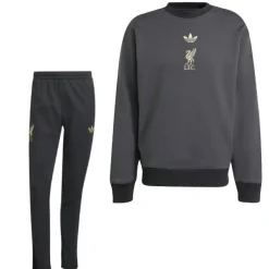 adidas Liverpool Lifestyler Crew Trainingspak Zwart