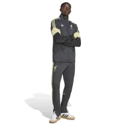 adidas Liverpool Lifestyler Trainingsjack Donkergrijs Goud Zwart