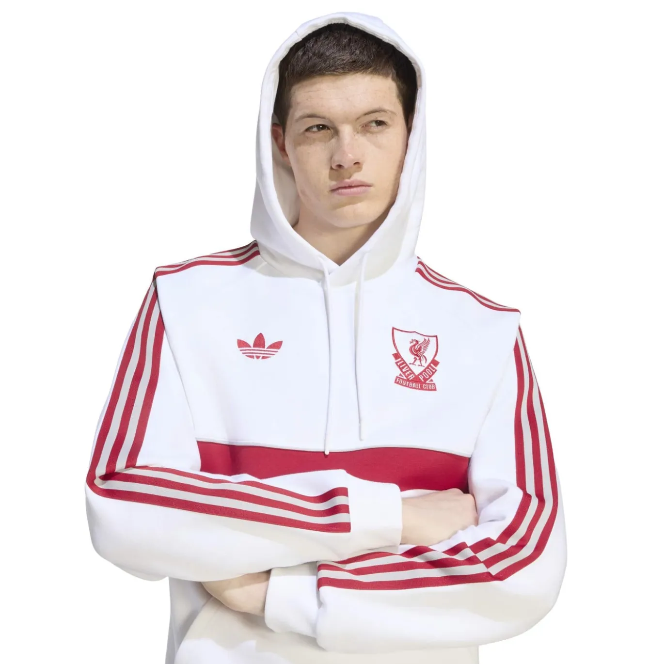 adidas Liverpool Originals Crew Trainingspak Wit Grijs Rood