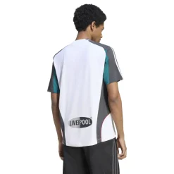 adidas Liverpool Originals Pre-Match Trainingsshirt Wit Turquoise Donkergrijs Zilver