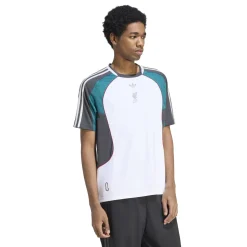 adidas Liverpool Originals Pre-Match Trainingsshirt Wit Turquoise Donkergrijs Zilver