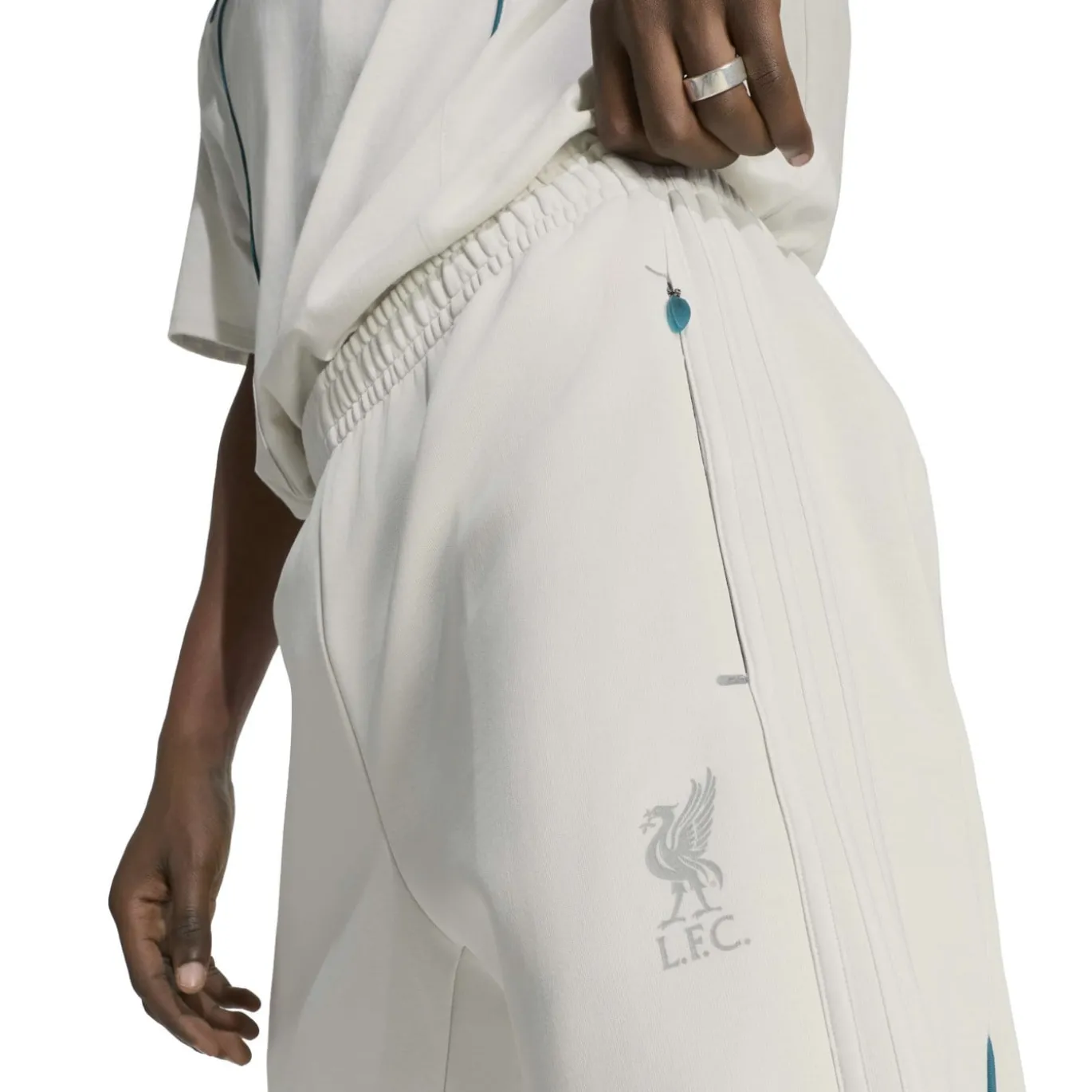 adidas Liverpool Originals Trainingsbroek Lichtgrijs Turquoise Zilver