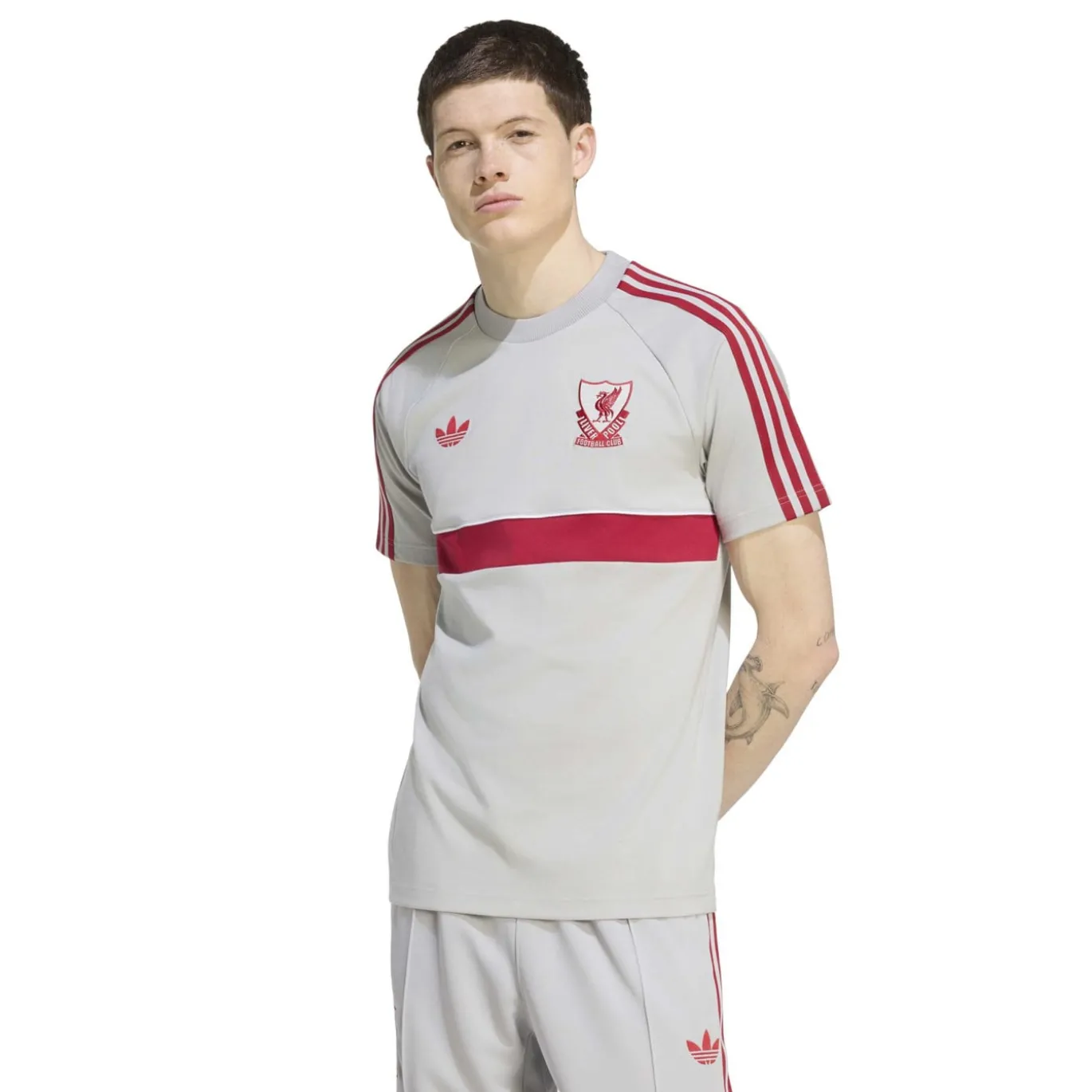 adidas Liverpool Originals T-Shirt Grijs Rood