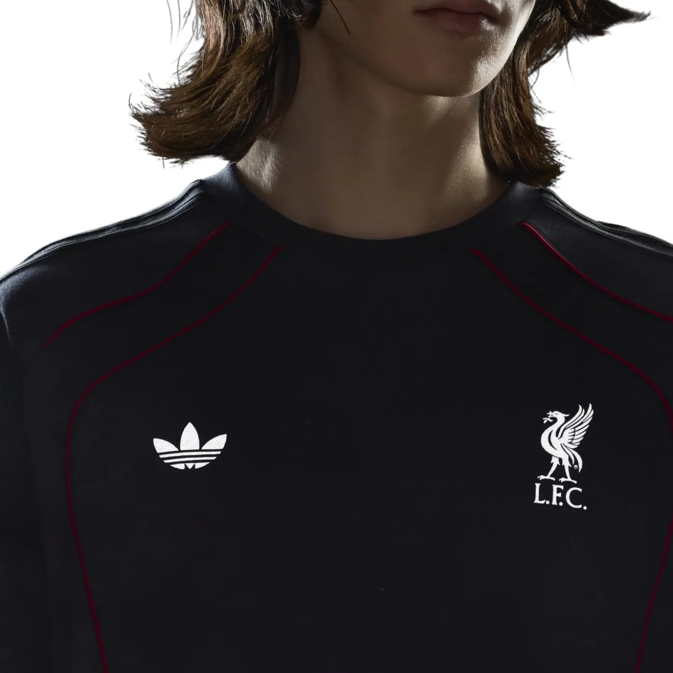 adidas Liverpool Originals T-Shirt Donkergrijs Zilver Rood