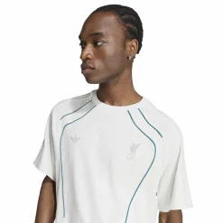 adidas Liverpool Originals T-Shirt Lichtgrijs Zilver Blauw