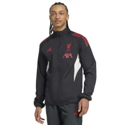 adidas Liverpool Presentatie Trainingspak Full-Zip 2025-2026 Zwart Rood Wit