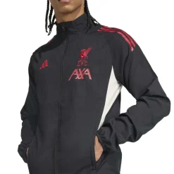 adidas Liverpool Presentatie Trainingspak Full-Zip 2025-2026 Zwart Rood Wit
