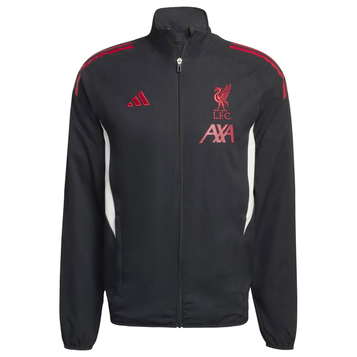 adidas Liverpool Presentatie Trainingspak Full-Zip 2025-2026 Zwart Rood Wit