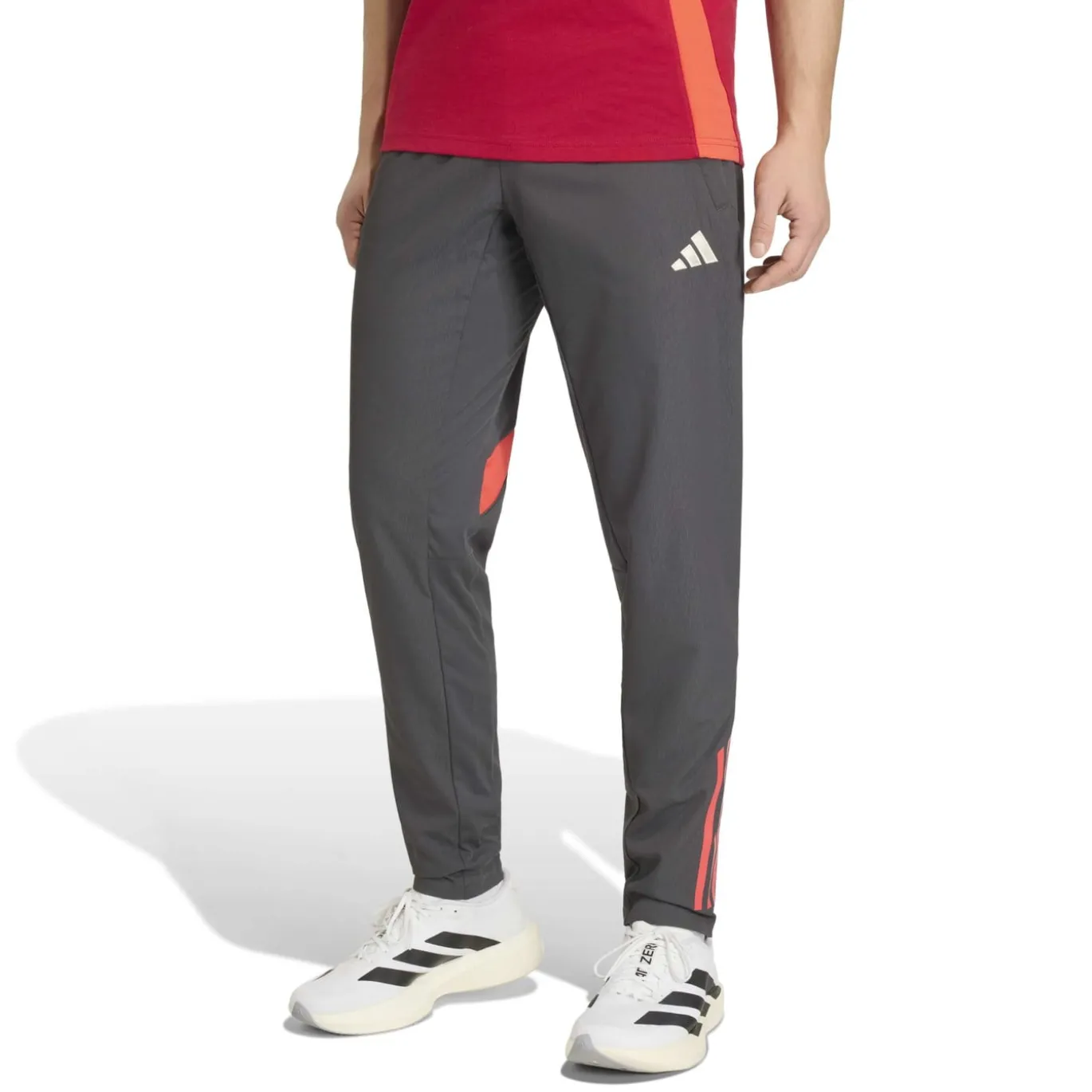 adidas Liverpool Presentatie Trainingsbroek 2025-2026 Grijs Rood Zilver