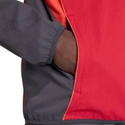 adidas Liverpool Presentatie Trainingspak Full-Zip 2025-2026 Rood Grijs Zilver