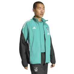 adidas Liverpool Presentatie Trainingspak Full-Zip Europees 2025-2026 Groen Zwart Wit