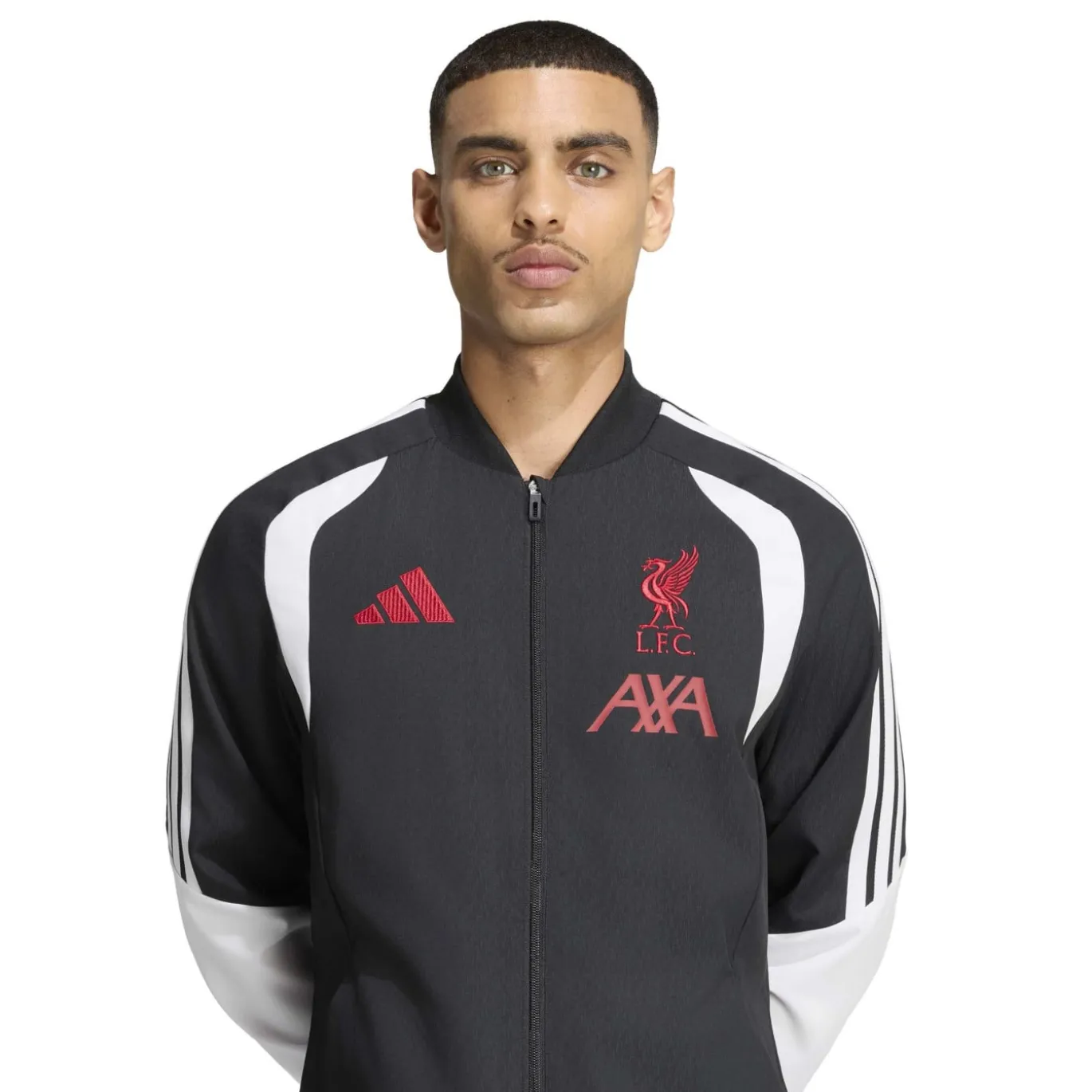 adidas Liverpool Presentatie Trainingsjack 2026-2027 Zwart Grijs Wit Rood