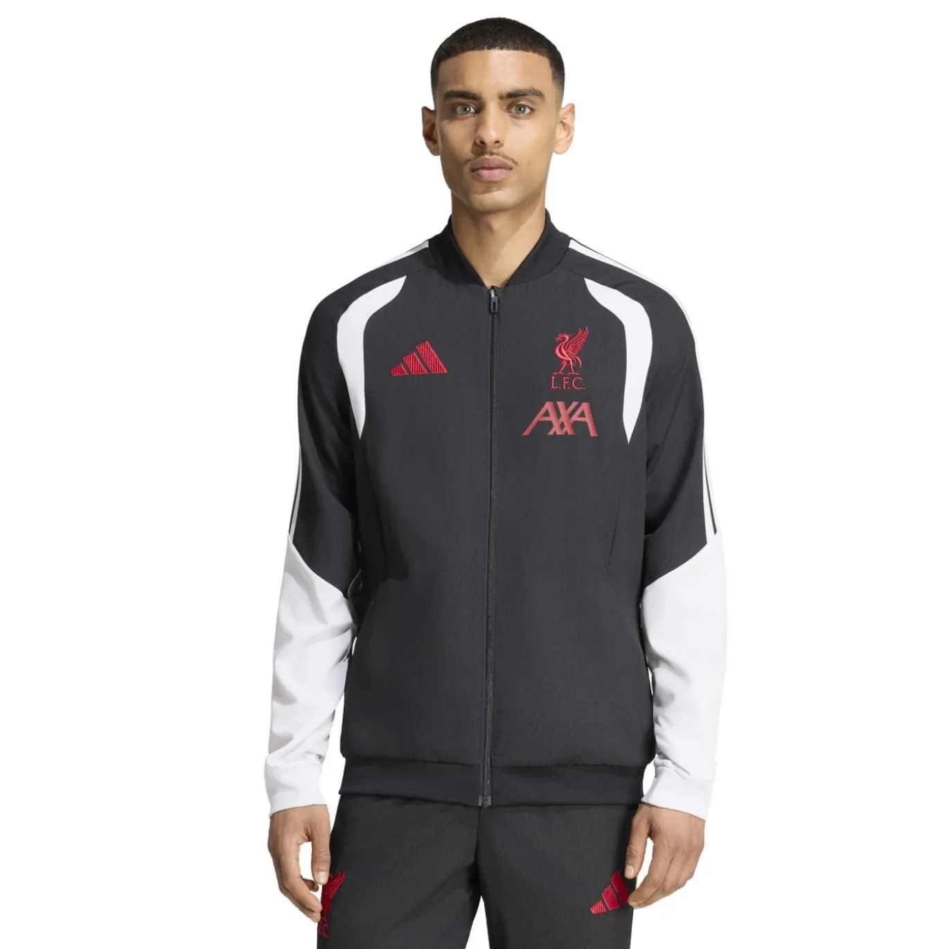 adidas Liverpool Presentatie Trainingsjack 2026-2027 Zwart Grijs Wit Rood